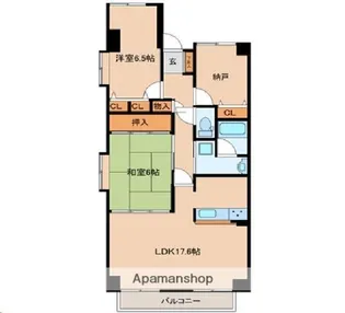 ラスティコート南仙台【1階】の間取り