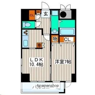 宮城県仙台市青葉区国分町3丁目【マンション】の間取り