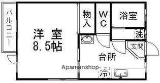 ハイツK&K【205号室】の間取り