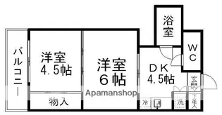 宮城県仙台市若林区南鍛冶町【マンション】の間取り