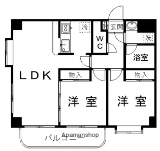宮城県仙台市青葉区上愛子字蛇台原【マンション】の間取り