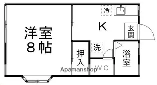 PALハイツ【101号室】の間取り