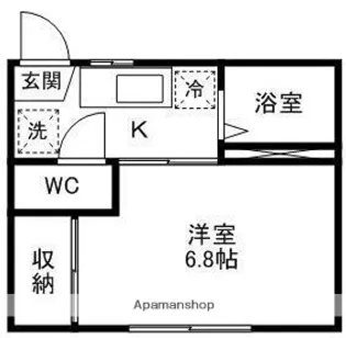 ベルメゾン八幡【2階】の間取り