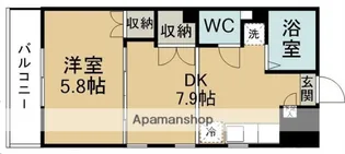 ラ・プチット・メゾン【3C号室】の間取り