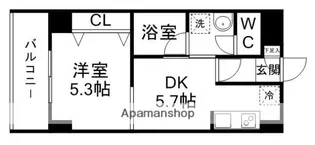 宮城県仙台市青葉区小松島3丁目【マンション】の間取り