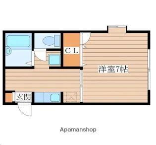 カーサ・ブランシェB【1階】の間取り
