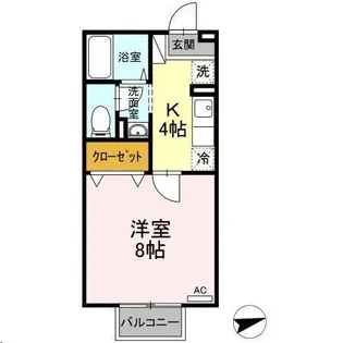 コンフォートASAKA【1階】の間取り