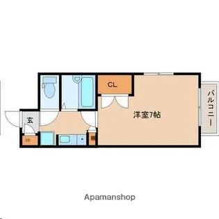 タセンビルⅡ【207号室】の間取り
