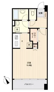 アーバンフラッツ榴ヶ岡【0511号室】の間取り