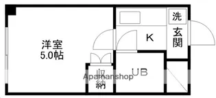 石橋柏木ハイツ【307号室】の間取り