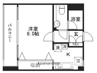 アーバンプラザ北四番丁【803号室】の間取り