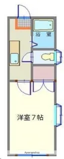 ホワイトキャッスル幸町【107号室】の間取り