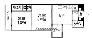 宮城県仙台市若林区連坊小路【マンション】の間取り