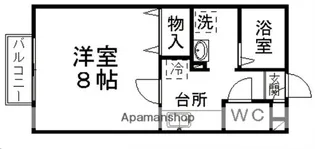 レジデンスパセオ【202号室】の間取り