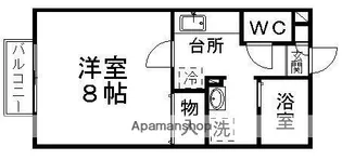 レジデンスパセオ【105号室】の間取り