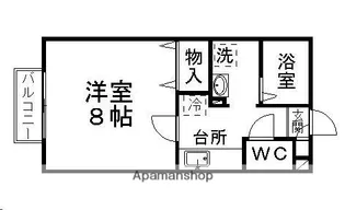 レジデンスパセオ【102号室】の間取り