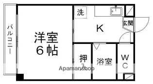 サトウハイツ【2階】の間取り