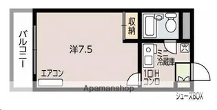 ハイツローラン【1階】の間取り