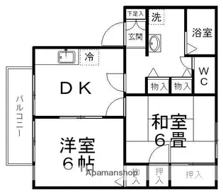 パレーシャル椌木【203号室】の間取り