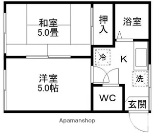 コーポ鈴木【102号室】の間取り
