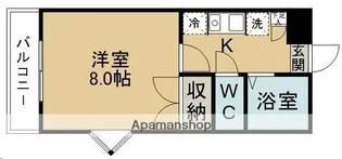 青葉山ハイツ【201号室】の間取り