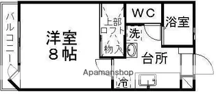 レジデンスカレッジ【103号室】の間取り