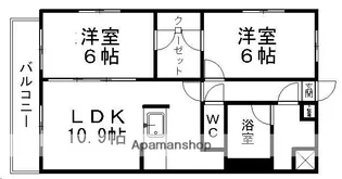 ハバードリーム5番館【3階】の間取り
