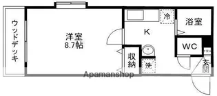 STUDIOAP山手町【1階】の間取り