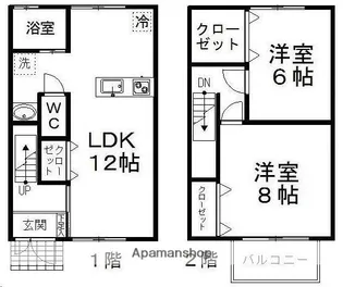 レスポワール【102号室】の間取り