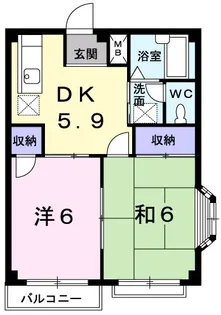エルディムアベ【2階】の間取り