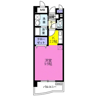 高染Ⅸ館【3階】の間取り