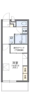 レオパレスアトラス折立Ⅱ【103号室】の間取り