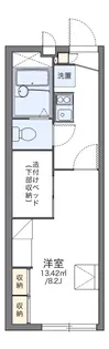 レオパレス大谷地【210号室】の間取り