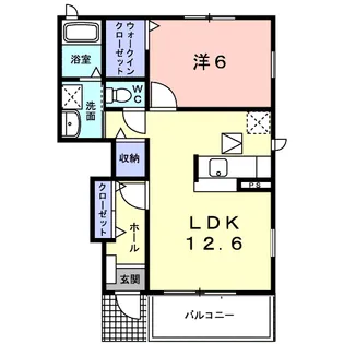 エマーブル・ペルル【1階】の間取り