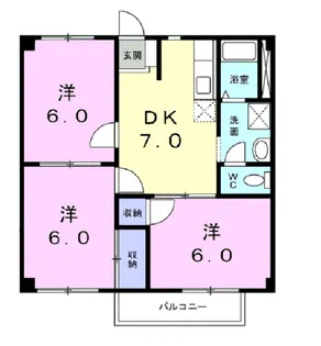 パークドライブイズミ【2階】の間取り
