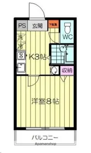 ロイヤルハイツ東八【2階】の間取り