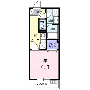 エテルノ河原町【1階】の間取り