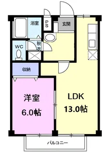 シティハイツYAMAKI【2階】の間取り