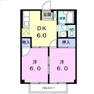 シティハイツ77【2階】の間取り