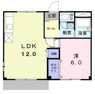 ハイムたかはし【1階】の間取り