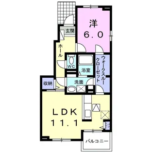 コンフォールつかさ C【1階】の間取り