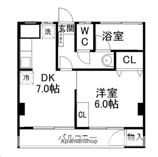 第二ショーケービル【4階】の間取り