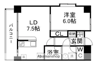 宮城県仙台市青葉区木町【マンション】の間取り