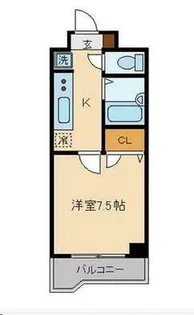 晩翠ウイングビル【8階】の間取り