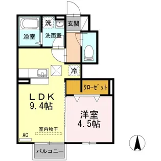 DーROOM 太子堂【1階】の間取り