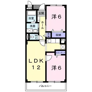 ロジュマンオヤマ【3階】の間取り