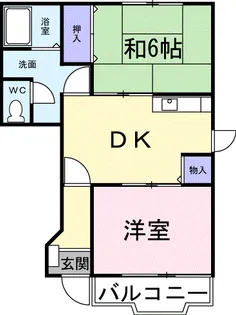 エスポワール南松【1階】の間取り