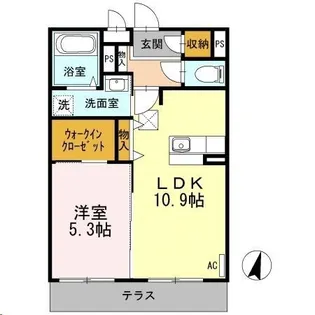 ボヌール・コート立町【1階】の間取り