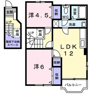 アルブル・ヴィラージュⅡ【2階】の間取り