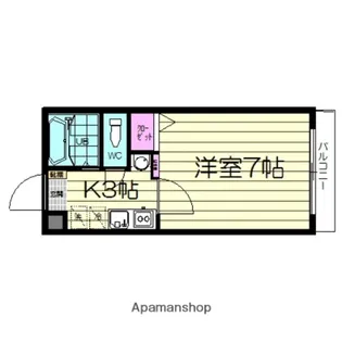 スカイヒルズ台原【2階】の間取り